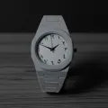Arabic Aura Watch for Men Black & White
