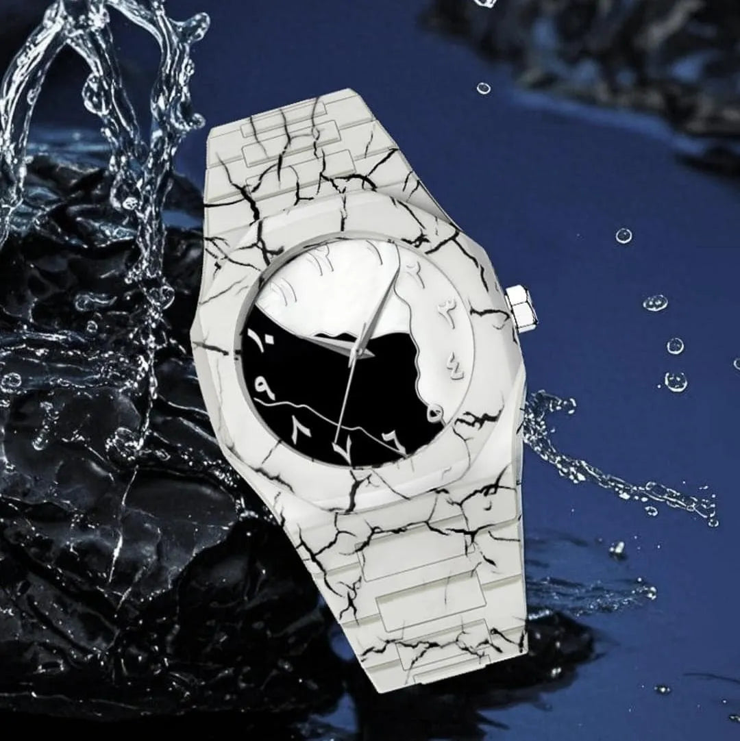 White Marble Arabic Aura Luxury Stylish Fiber Men & Women